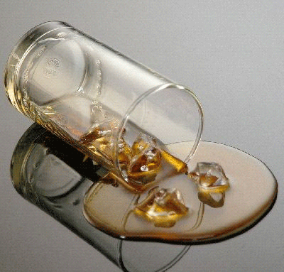 Coke Glass Spill