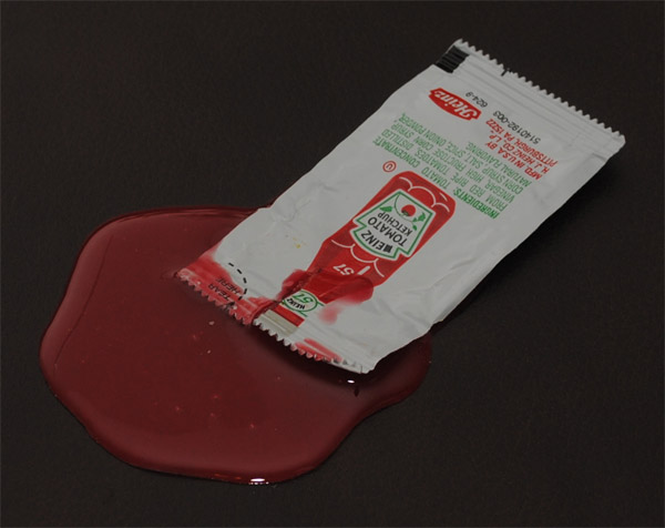 Ketchup Packet Spills